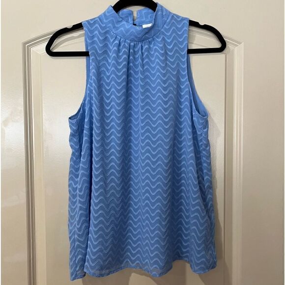 ANTHROPOLOGIE MAEVE Charley Halter Blouse Blue Women’s Size XS - Picture 2 of 8